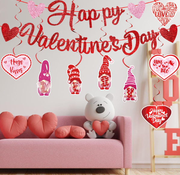 Valentines Day Garland Kit Hanging Decorations
