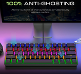 61-Keys Wired Gaming Keyboard