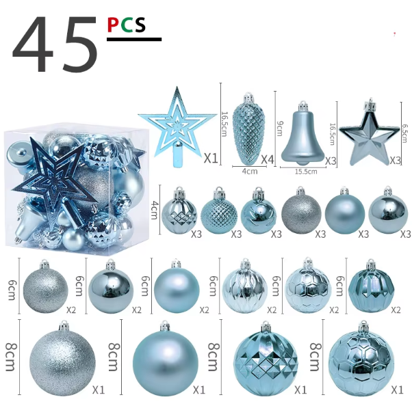 45pcs Christmas Accessories