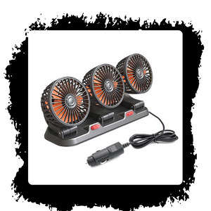 3 Heads Car Fan Triple